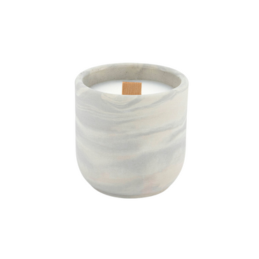 Set de vela aromática marmoleada, charola y accesorios