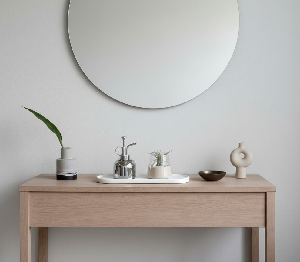 Set charola con rociador y arreglo de plantas de aire