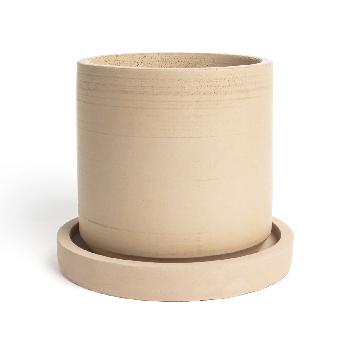 Maceta cilíndro chica con plato