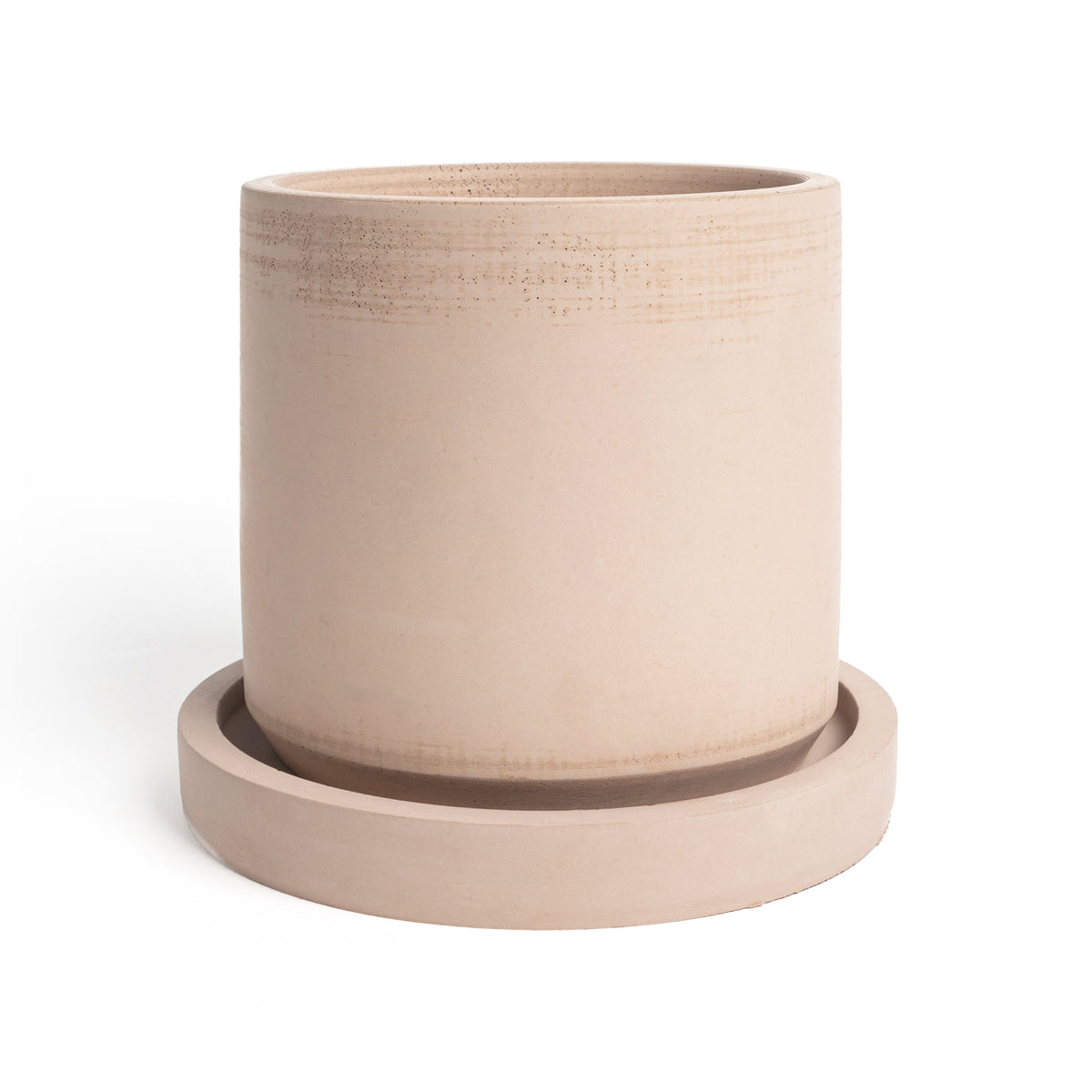 Maceta cilíndro chica con plato