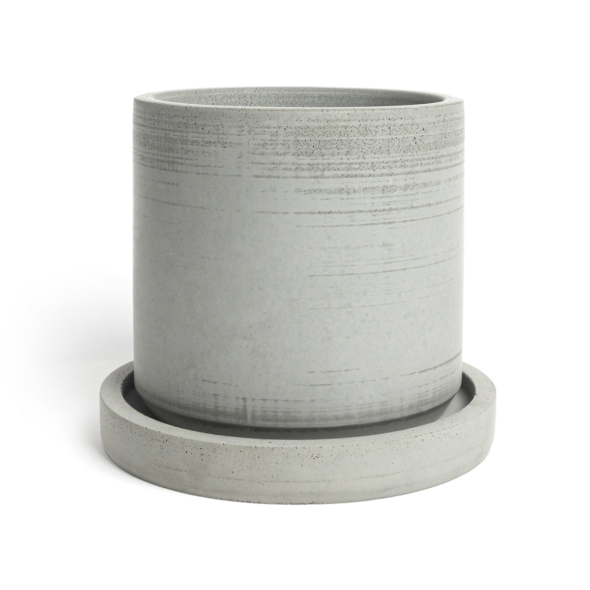 Maceta cilíndro chica con plato