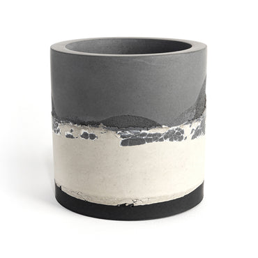 Maceta ocean craquelada con cactus